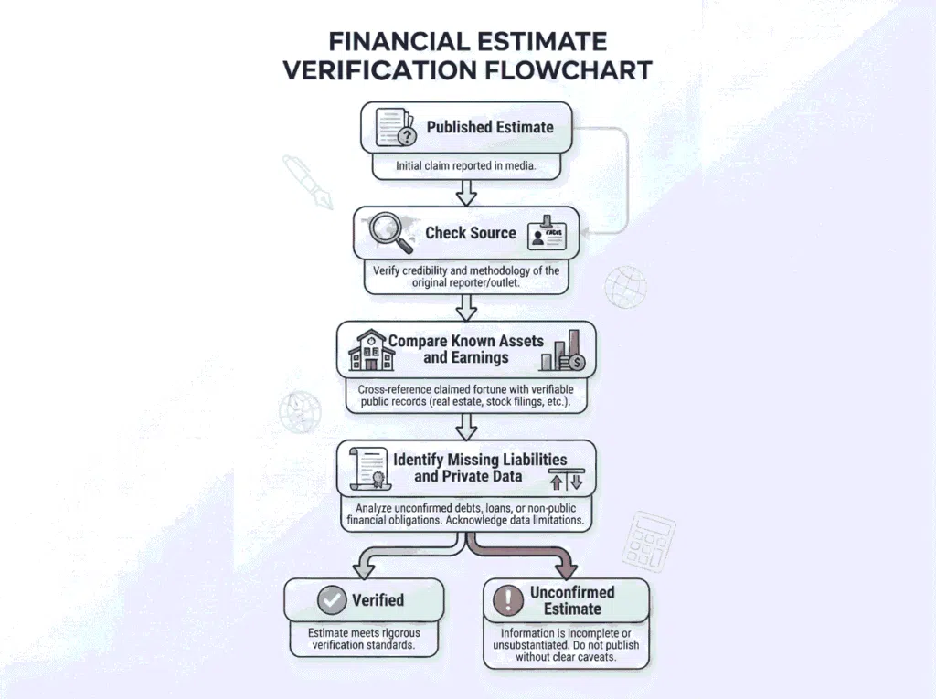 How published celebrity net-worth estimates are evaluated