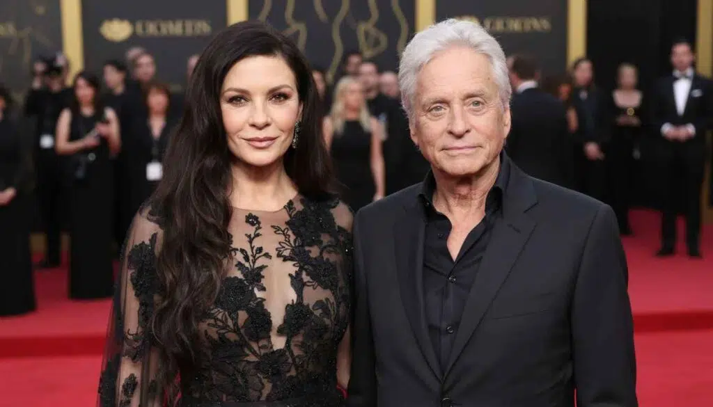 Catherine Zeta-Jones and Michael Douglas