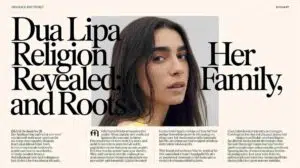 dua lipa religion